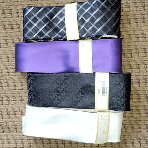 Set Of 4 Michael Kors ties, 100% silk